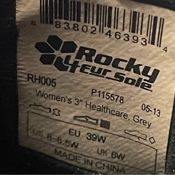 Rocky 4eursole nursing clogs size 8.5 W in black - Picture 7 of 12